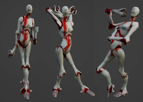 Various poses struck by Mannequins